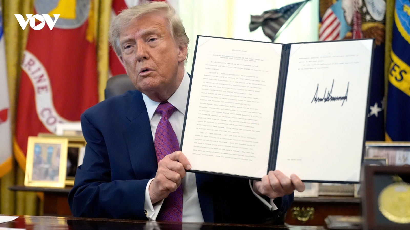 Sau “Hồ Mỹ”, ông Trump sẽ đổi tên Đại Tây Dương và Thái Bình Dương?