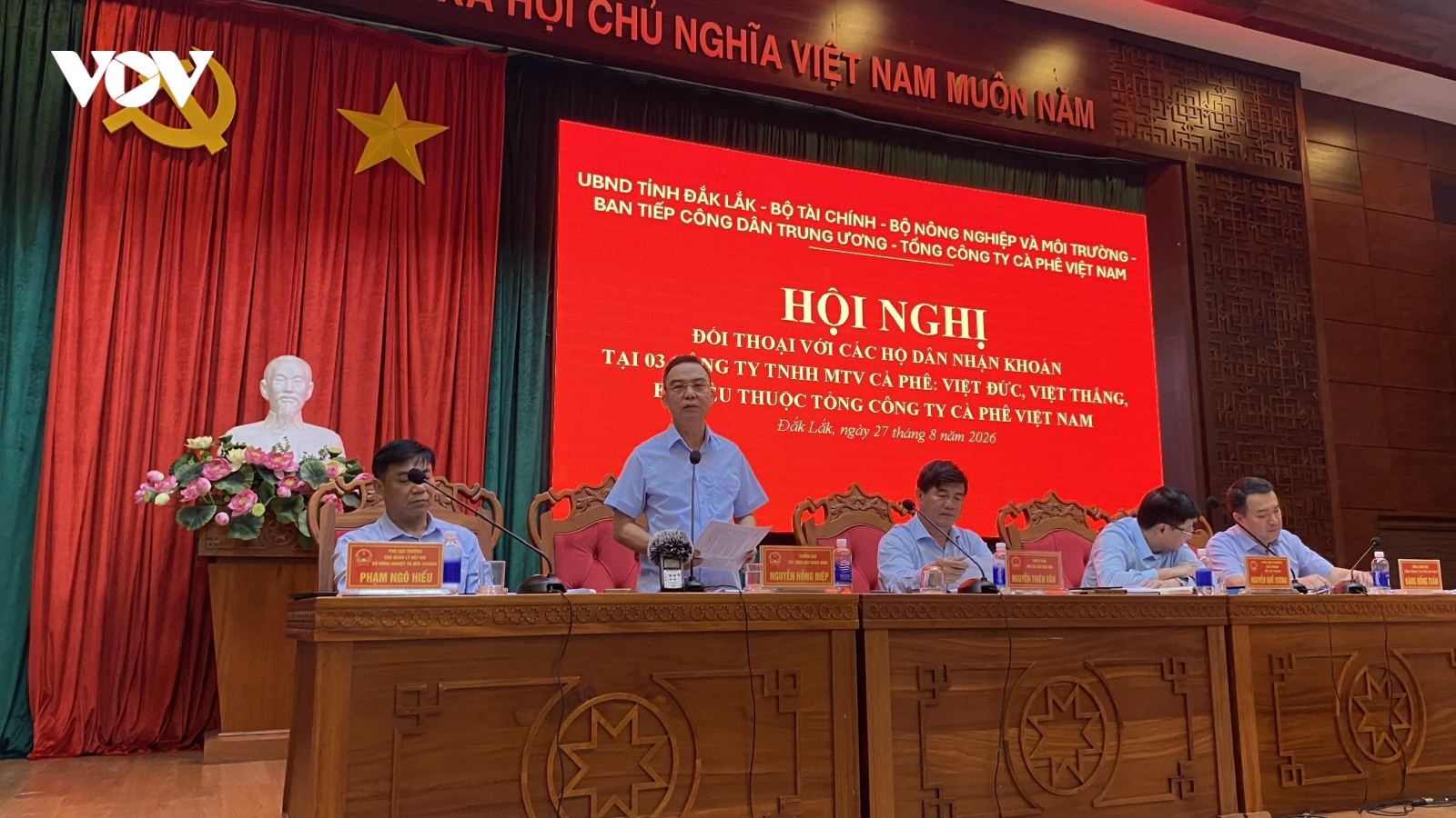 Đối thoại để gỡ khiếu kiện tại 3 công ty cà phê Việt Đức, Việt Thắng và Ea Tiêu
