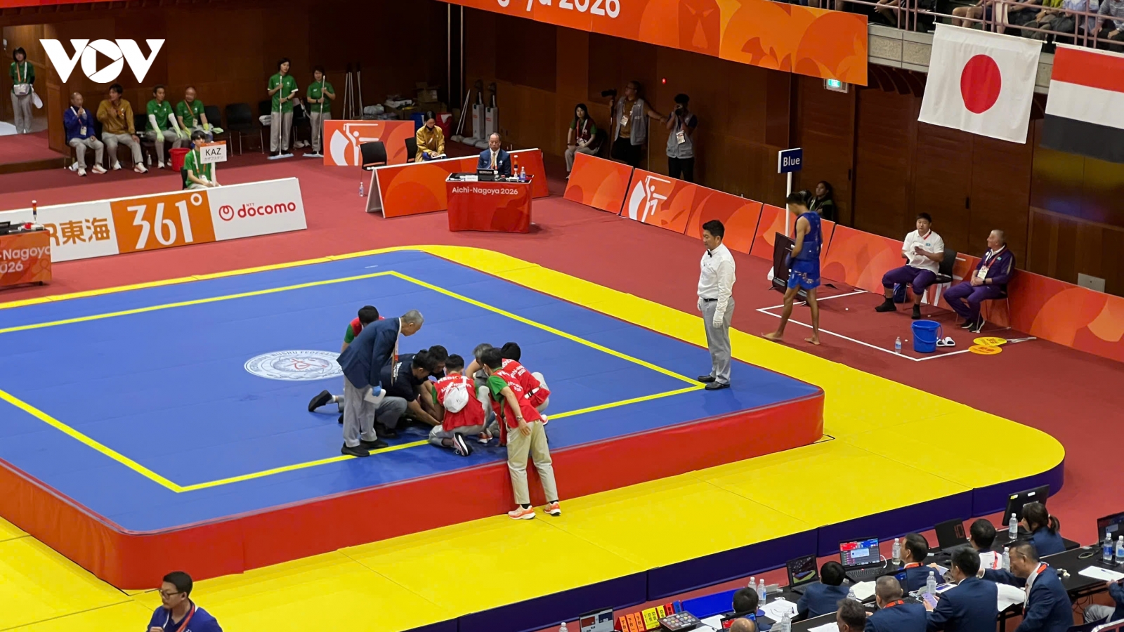 Võ sĩ wushu Việt Nam bị hạ knock-out, ngất trên sàn thi đấu ASIAD 2026