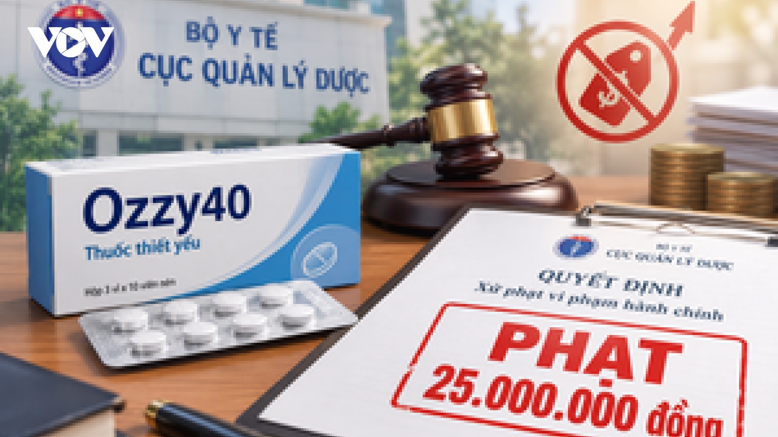 Kê khai sai giá thuốc, Công ty dược phẩm Đạt Vi Phú bị phạt 25 triệu đồng
