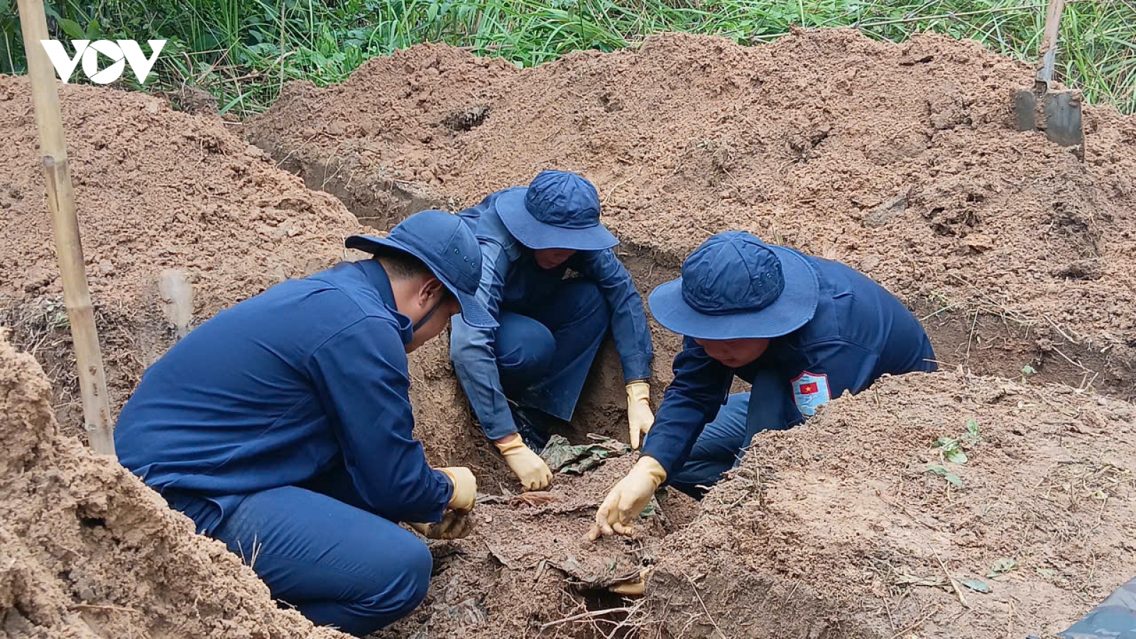An Giang tìm kiếm, quy tập được 5 hài cốt liệt sĩ tại xã Ô Lâm