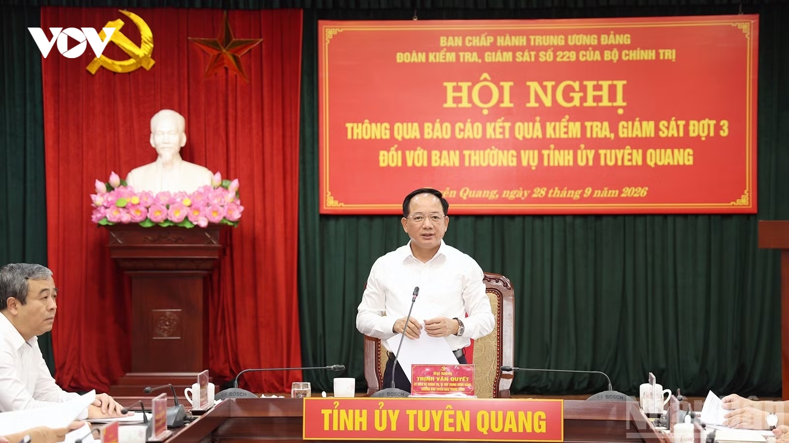 Kết quả kiểm tra, giám sát đợt 3 của Bộ Chính trị đối với Tỉnh ủy Tuyên Quang