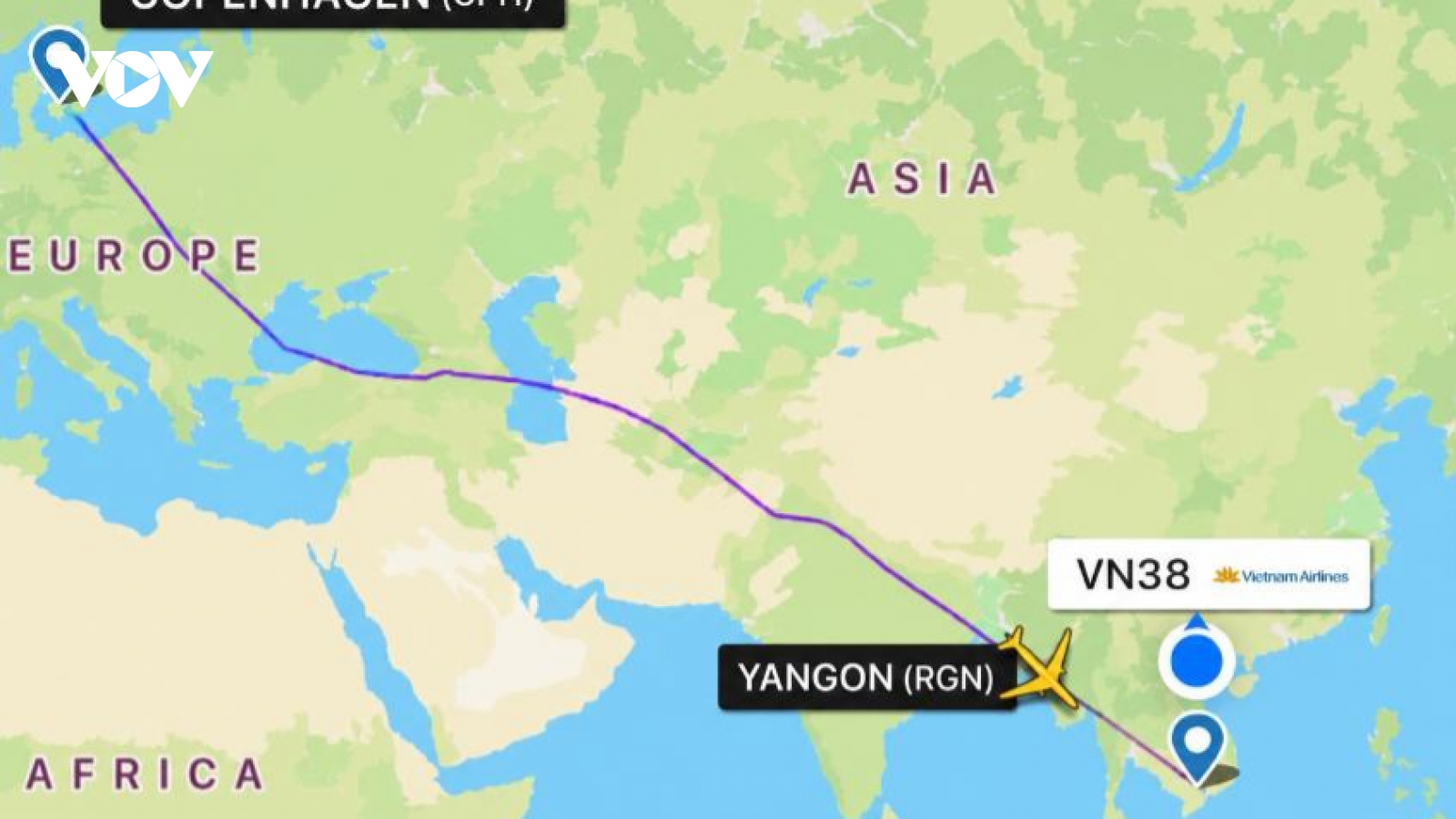 Vietnam Airlines chuyển hướng hạ cánh tại Myanmar cấp cứu sản phụ sinh con
