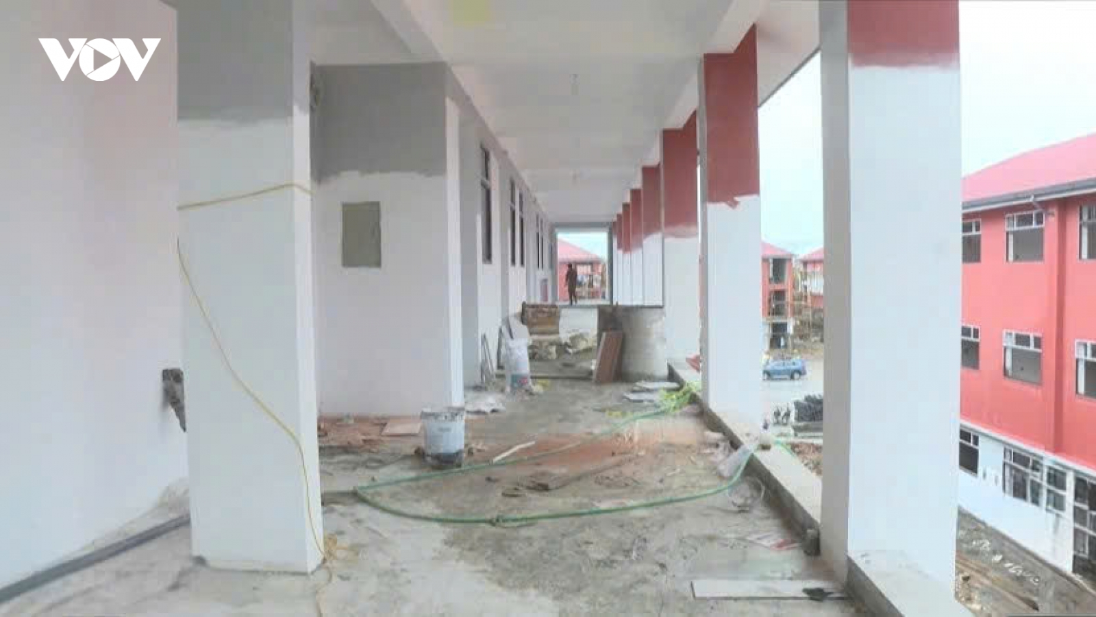 Trường nội trú liên cấp vùng biên Nghệ An chạy đua hoàn thiện trước năm học mới
