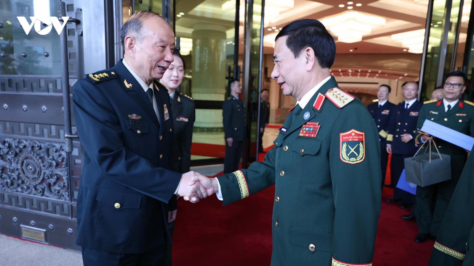 Đại tướng Phan Văn Giang hội kiến Phó Chủ tịch Quân ủy Trung ương Trung Quốc