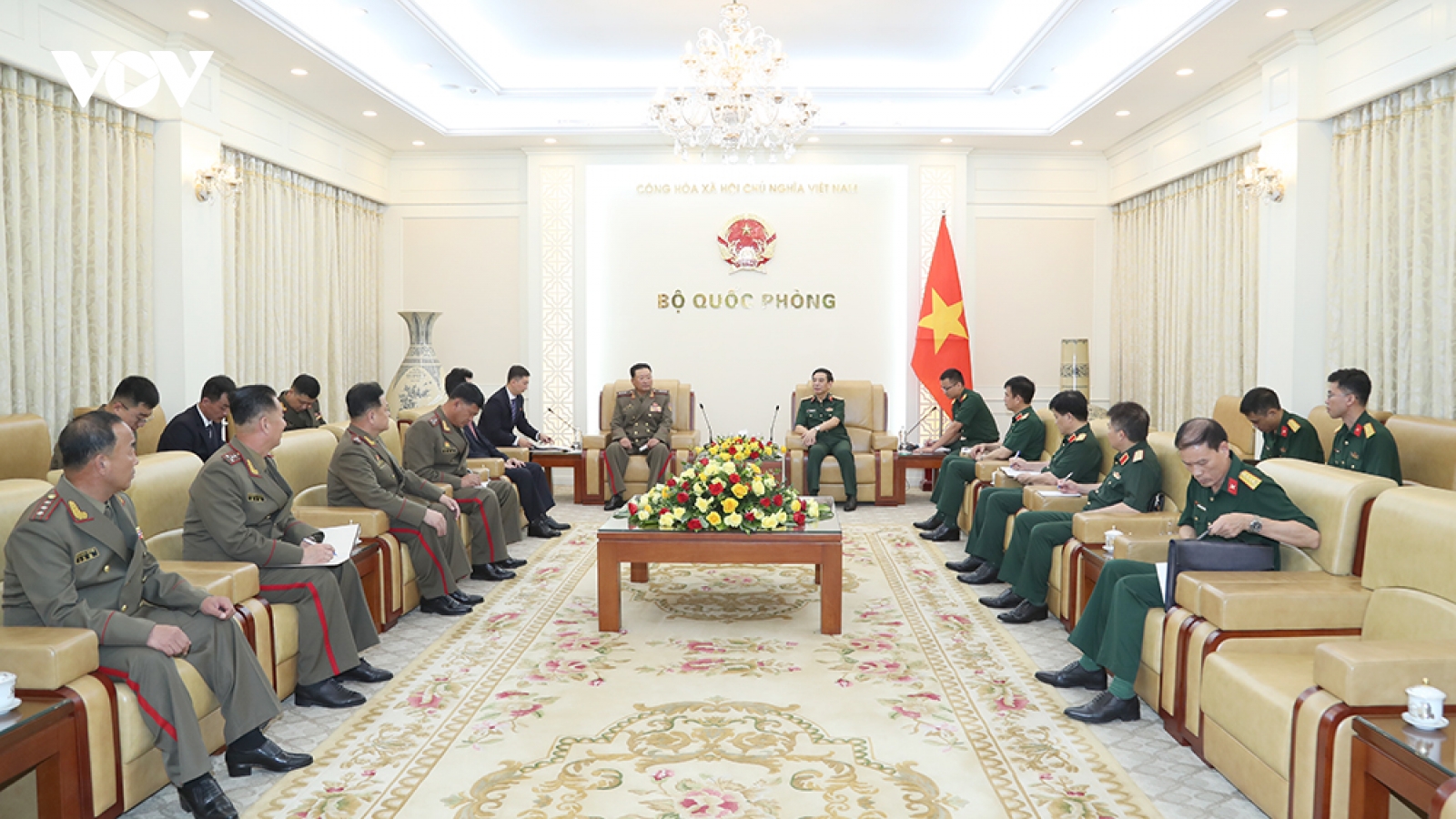 Đại tướng Phan Văn Giang tiếp Thứ trưởng Bộ Quốc phòng Triều Tiên