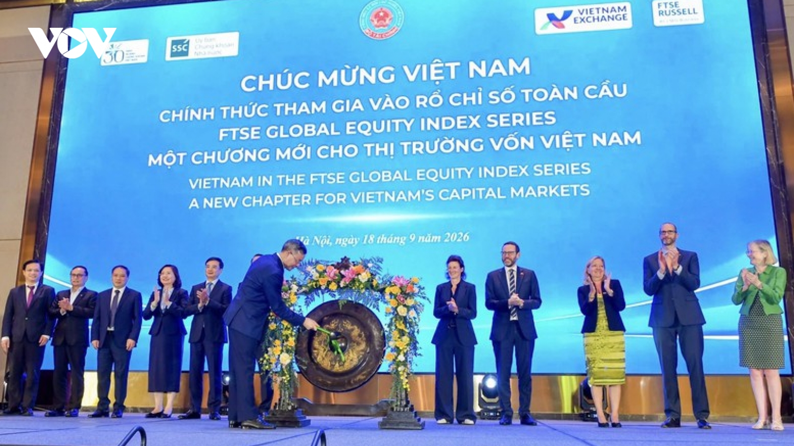 Chứng khoán Việt Nam chính thức gia nhập rổ chỉ số toàn cầu FTSE Russell