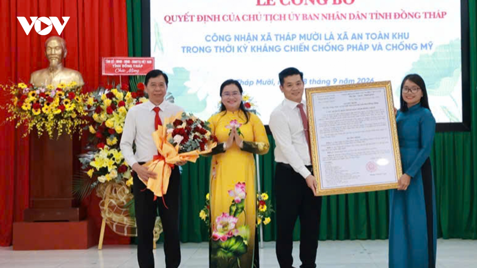 Đồng Tháp có thêm 15 xã, phường "An toàn khu thời kháng chiến"