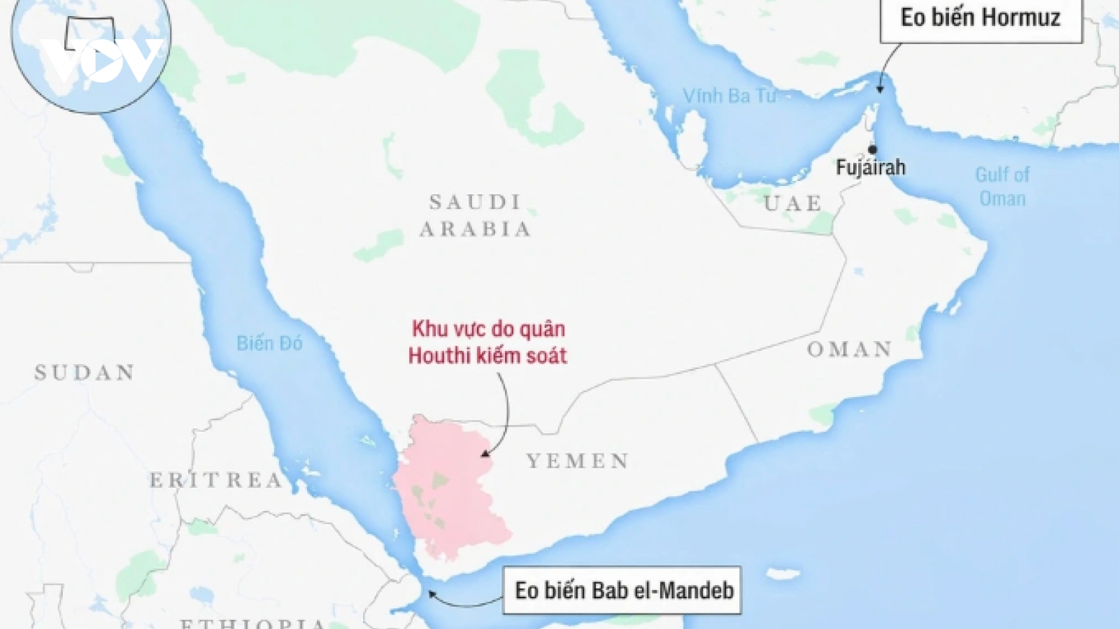 Israel lo ngại Houthi biến Bab al-Mandab thành đòn bẩy chiến lược
