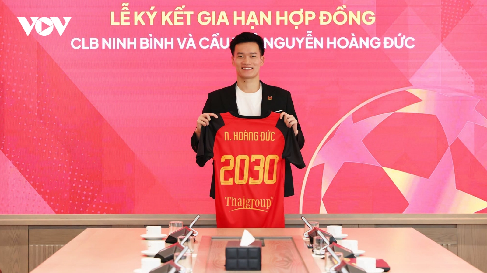 Ninh Bình FC “trói chân” Nguyễn Hoàng Đức trước ngày khởi tranh V-League 2026/27