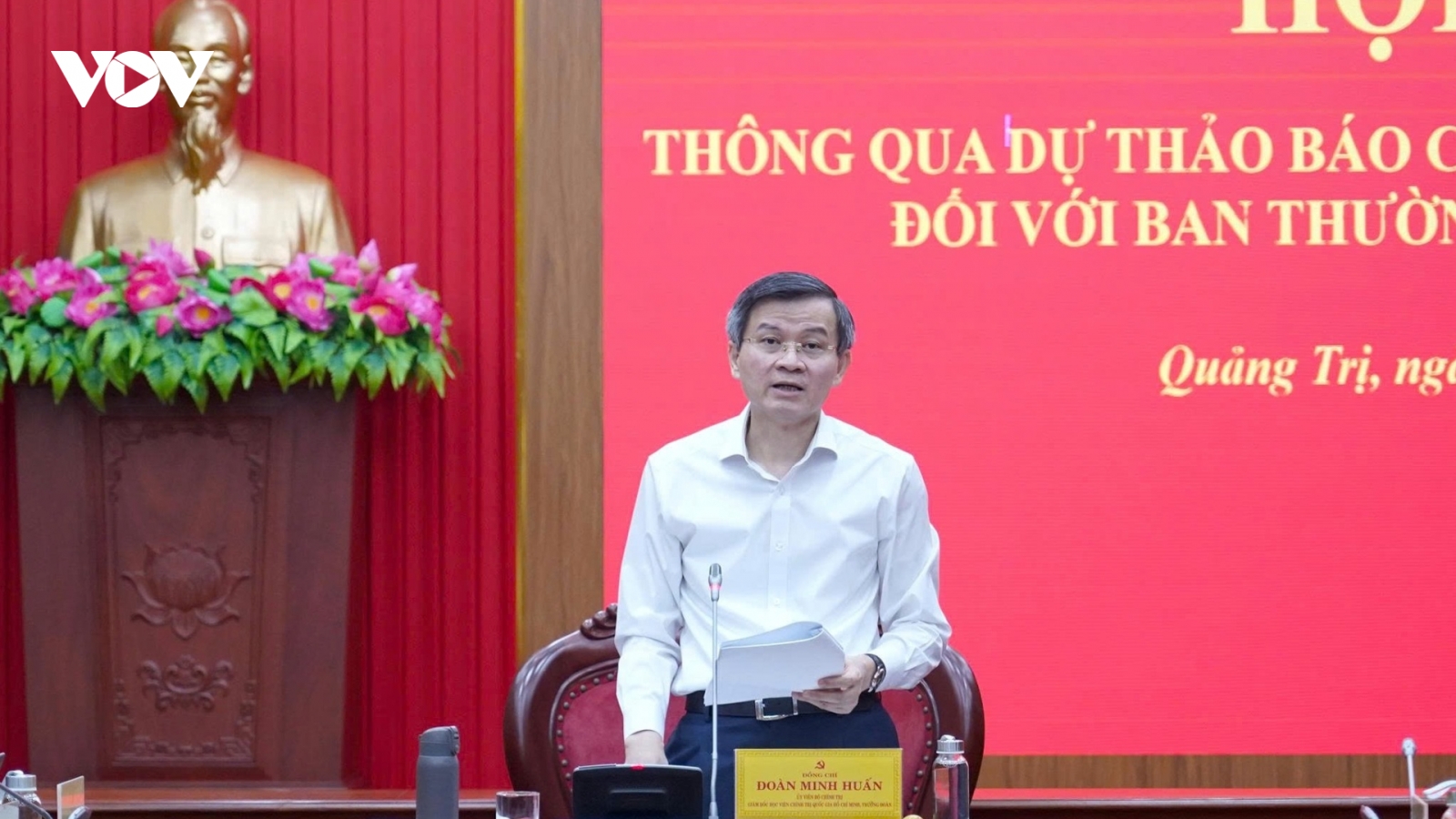 Thông qua dự thảo báo cáo kết quả kiểm tra, giám sát tại Quảng Trị