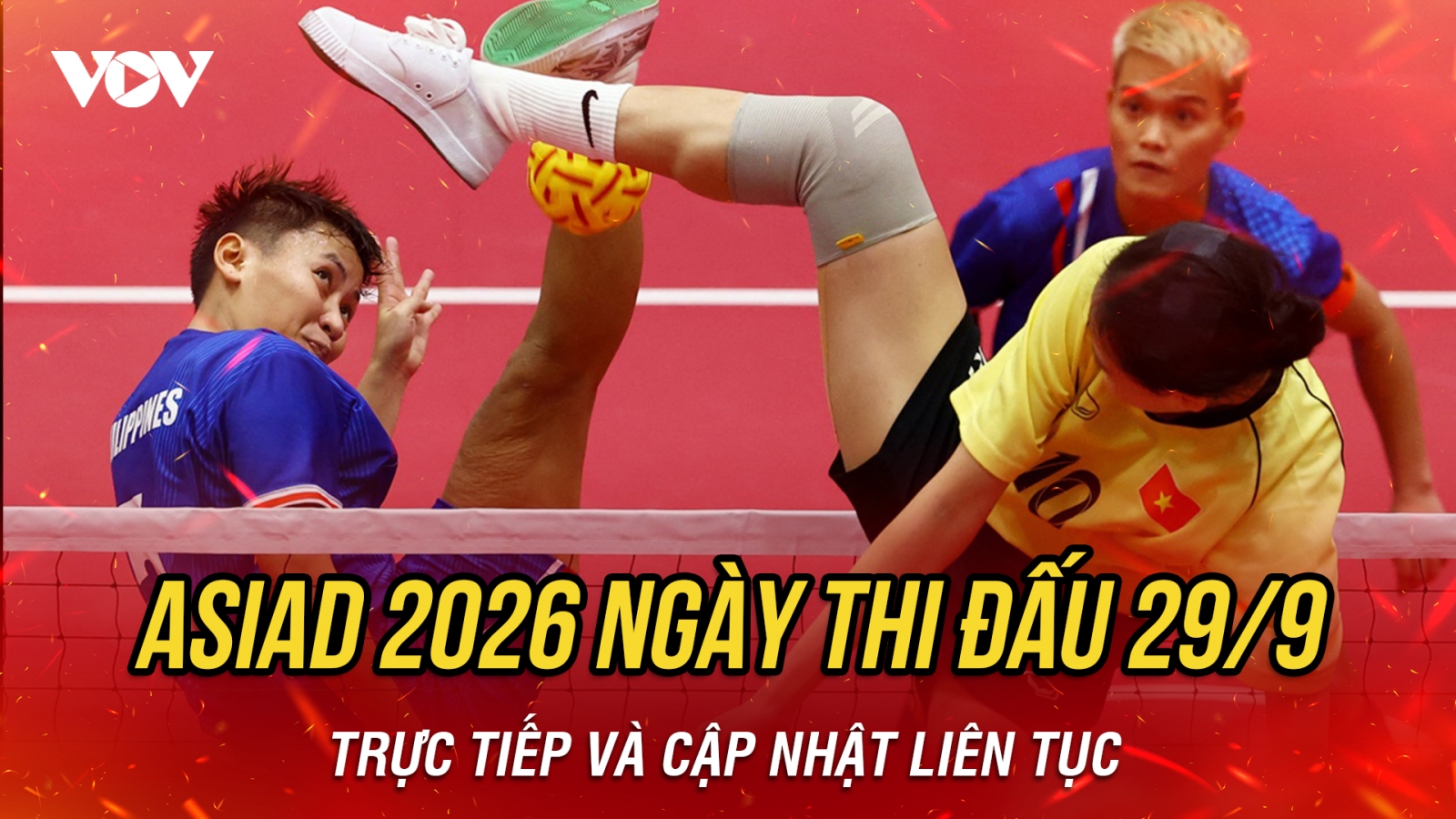 Trực tiếp ASIAD 2026 ngày thi đấu 29/9: Cầu mây Việt Nam giành HCV