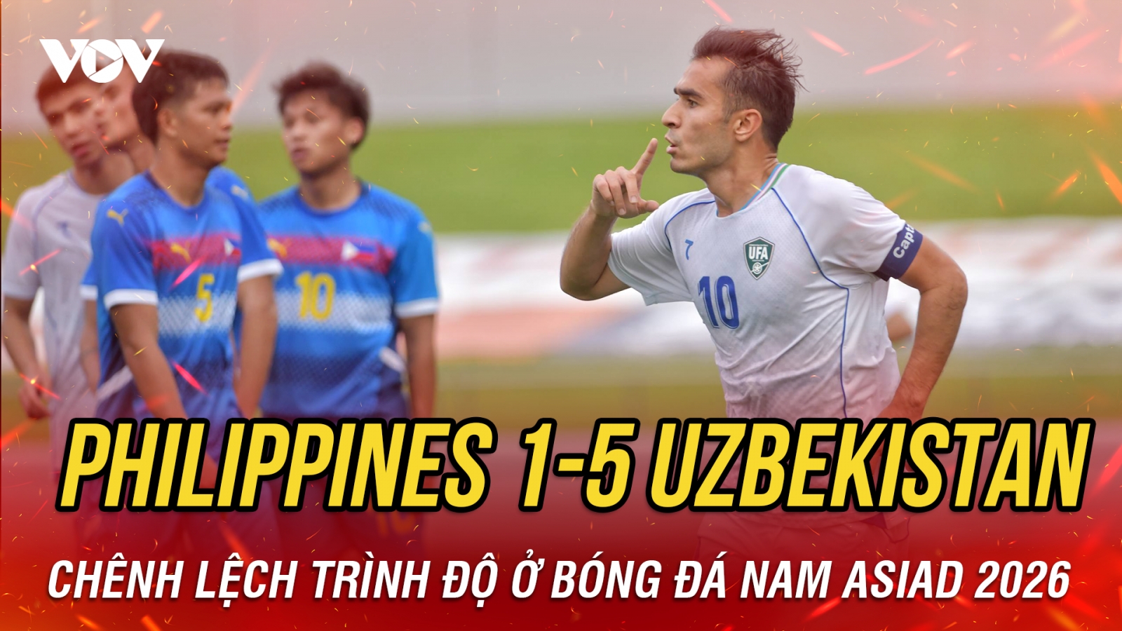 Kết quả bóng đá nam ASIAD 2026 hôm nay 15/9: Uzbekistan thắng đậm Philippines