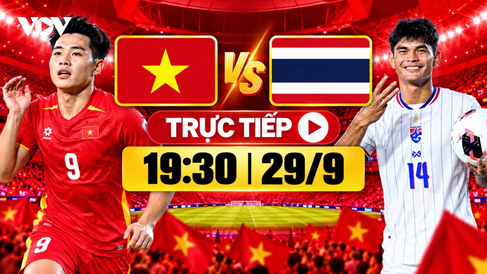 Xem trực tiếp Việt Nam vs Thái Lan FIFA ASEAN Cup 2026 hôm nay 29/9 ở đâu?