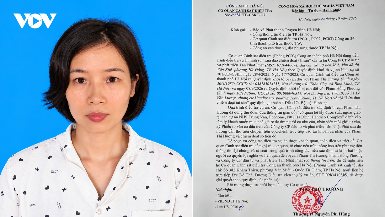 Công an Hà Nội tìm bị hại trong vụ lừa bán “suất ngoại giao” nhà ở xã hội
