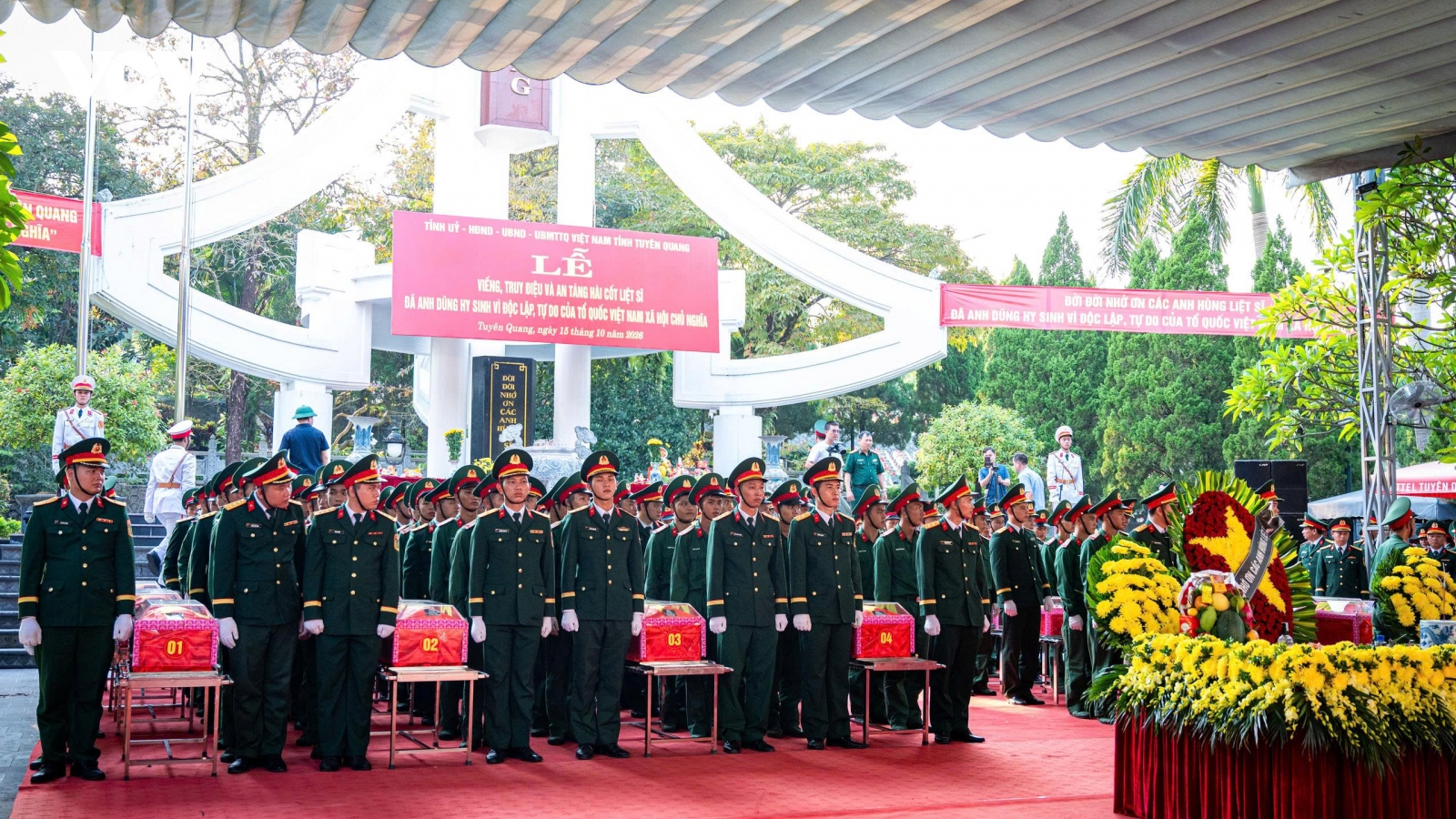 Tuyên Quang sẵn sàng cho lễ truy điệu, an táng 93 hài cốt liệt sĩ