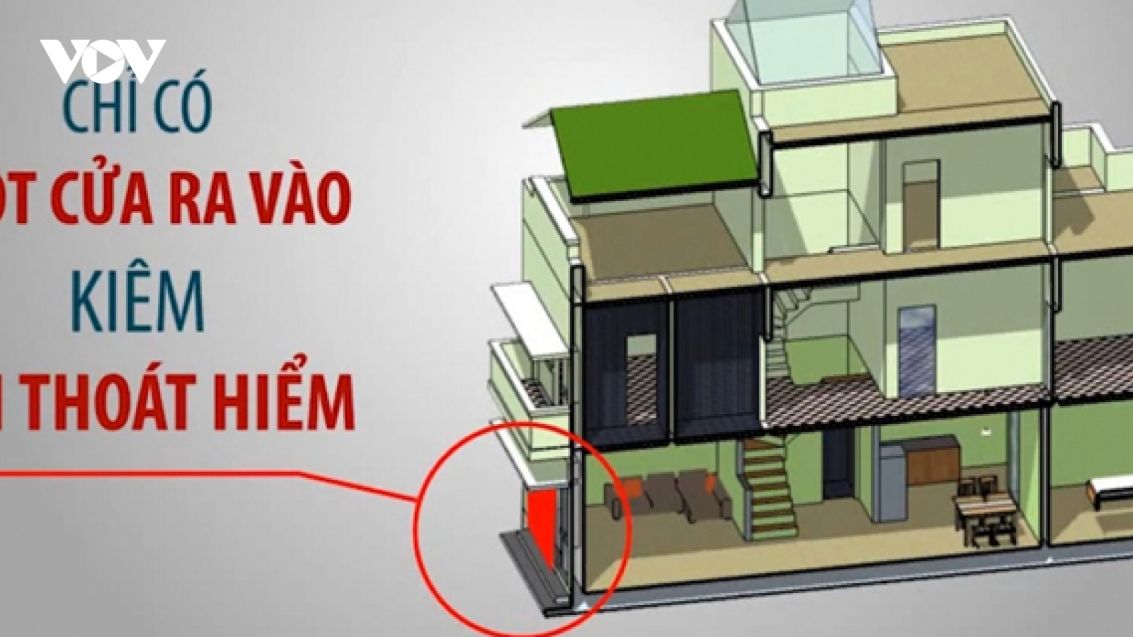 Chưa có quy định về phòng cháy tại các công trình nhà ống đô thị dưới 6 tầng