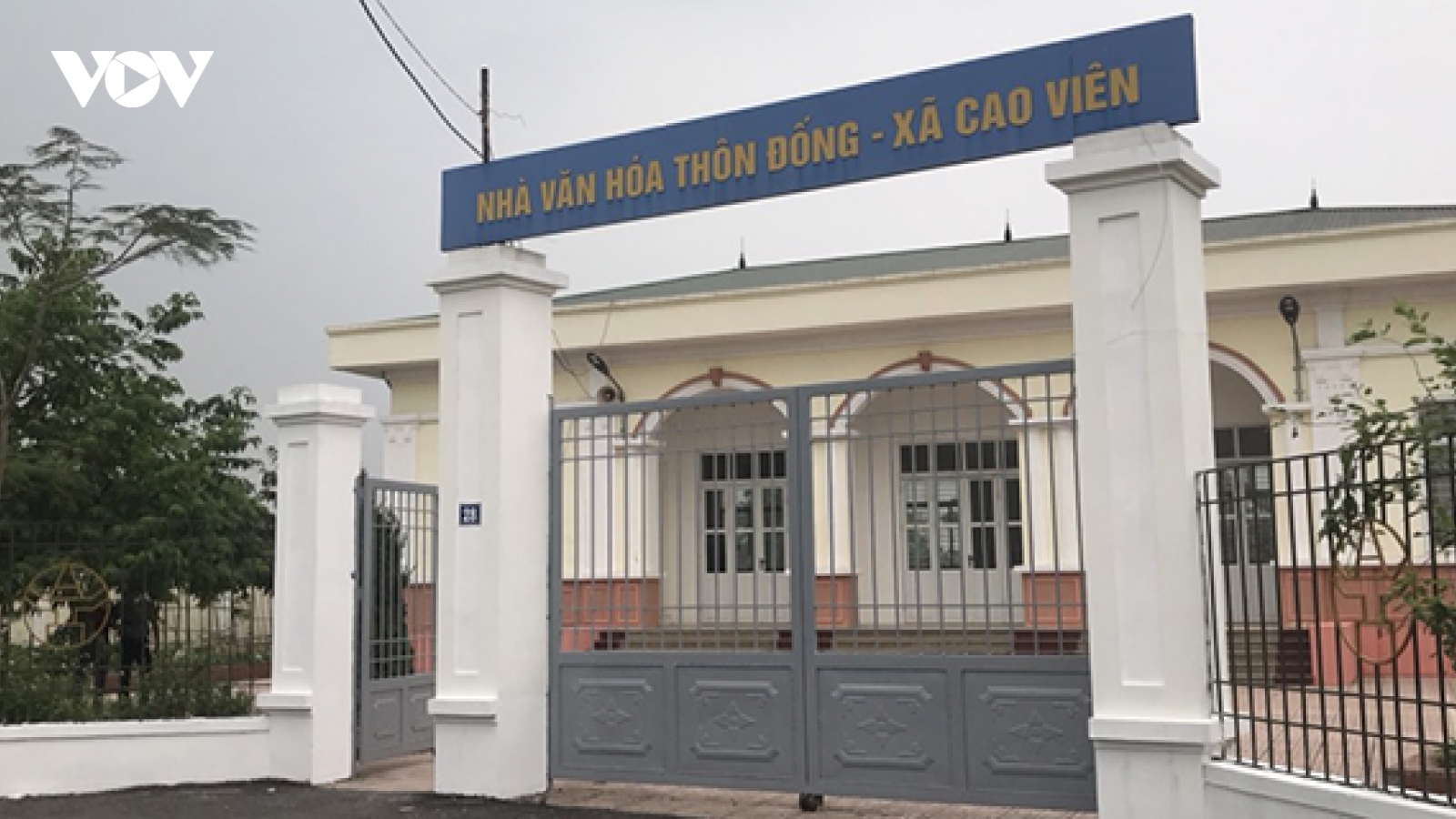 Xã Cao Viên, Thanh Oai, Hà Nội:  Nhà văn hóa thôn Đống bị hư hỏng do phá hoại!?