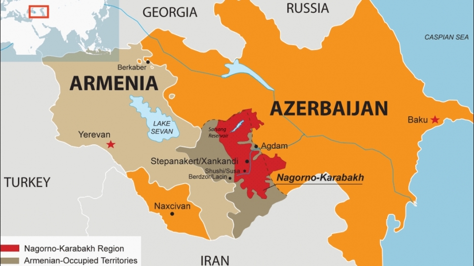 ban do armenia, azerbaijan, karabakh truoc cuoc chien lan 2 -Drishti IAS.jpg