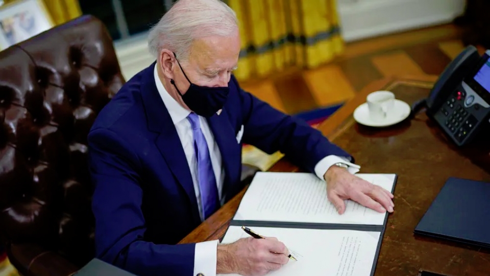 Biden ky sac lenh tai gia nhap WHO va thoa thuan khi hau Paris, -Washington Post.jpg