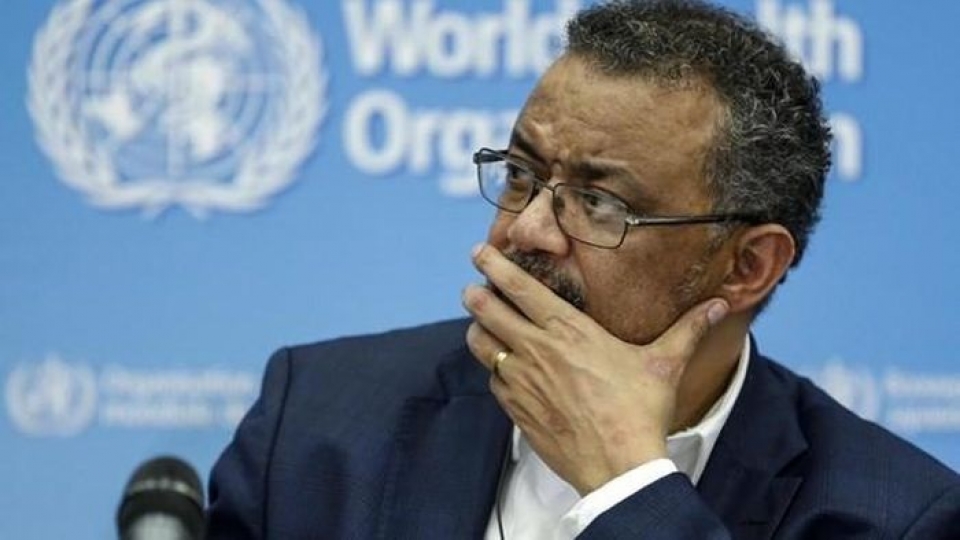 WHO, covid, tong giam doc Tedros dam chieu, -afp.jpg