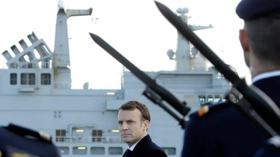 Aukus an ninh chau Au My Anh Uc Macron chien ham Phap -afp.jpg