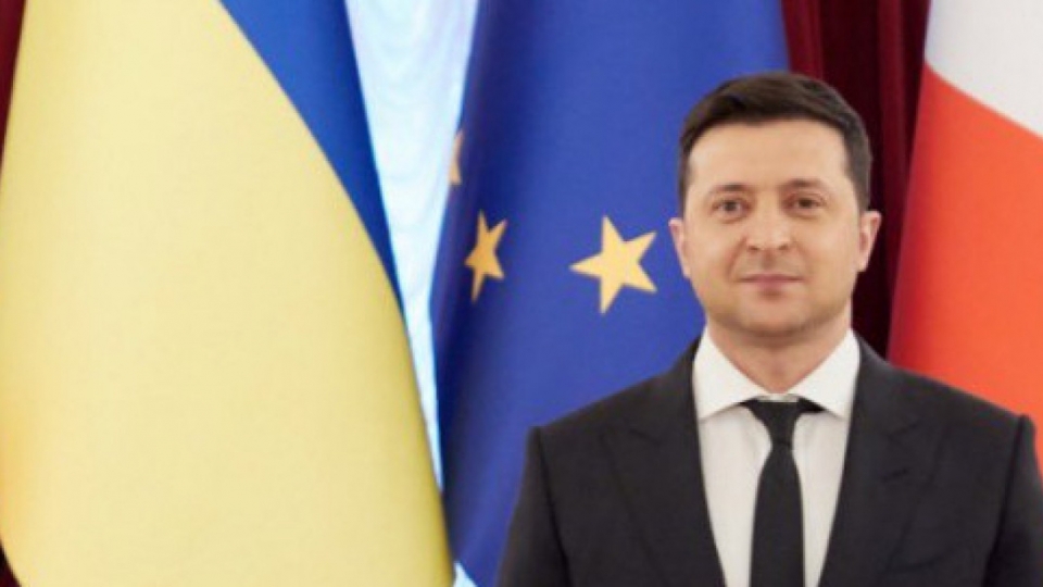 Tong thong Ucraina Volodymir Zelensky da nop don cua Ucraina cho  EU.jpg