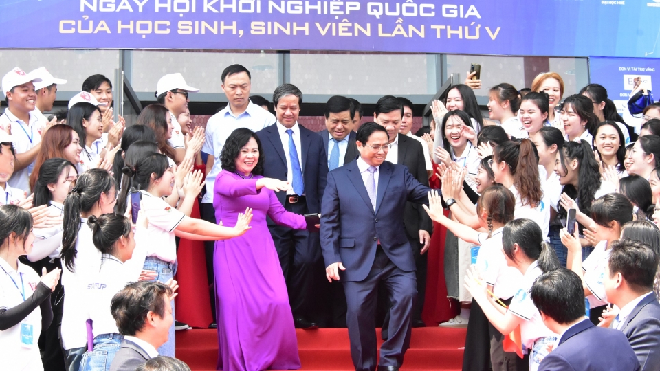 Thu tuong Pham Minh Chinh du  Ngay hoi khoi nghiep quoc gia cua hoc sinh sinh vien lan thu V nam 2023.jpg