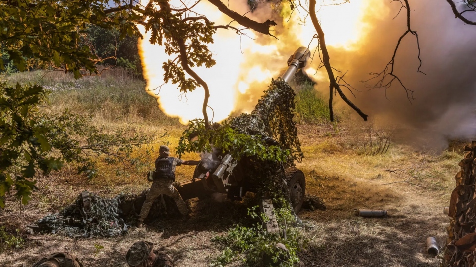 phao Ukraine, phao binh Ukraine, Ukraine na phao gan Bakhmut -nytimes.jpg