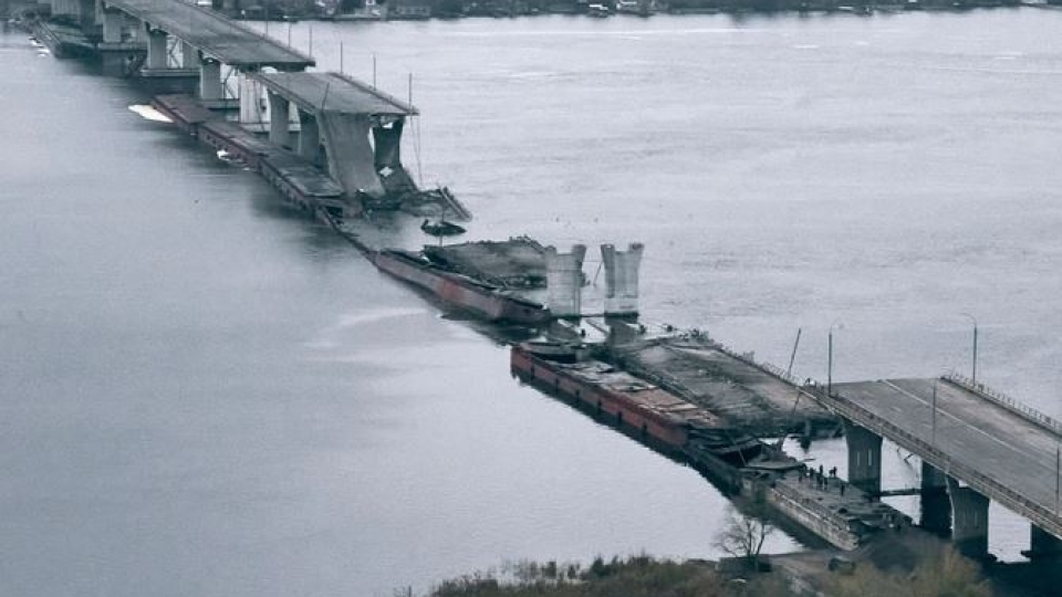 Song Dnipro ngan doi chien tuyen giua Nga va Ukraine o Kherson. Anh Getty.JPG