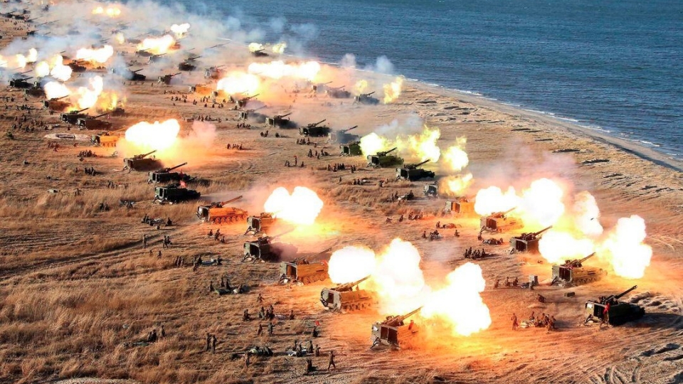 phao Trieu Tien, phao binh Trieu Tien, Trieu Tien na phao -kcna.jpg