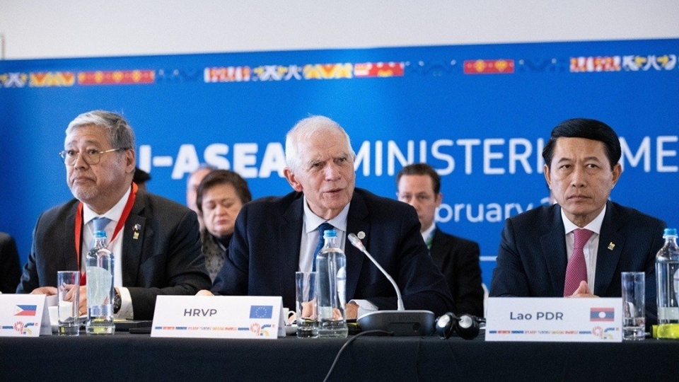 Josep Borrell, High Representative of the European Union for Foreign Affairs and Security Policy speaks at the 24th ASEAN-EU Ministerial meeting in Brussels.jpg