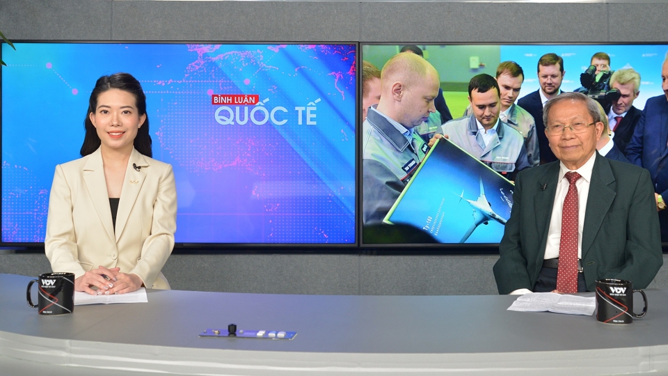 talk quoc te VOV  ve bau cu Nga 2024, tuong Le Van Cuong -vov.JPG