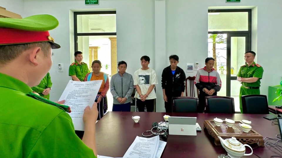 Cơ quan công an đã khởi tố, bắt tạm giam 7 đối tượng, hiện 2 đối tượng đã trốn khỏi địa bàn (1).jpg