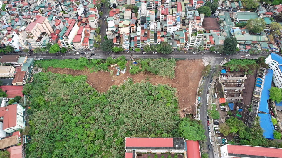 Hà Nội dỡ rào khu đất "vàng" cỏ mọc cao hơn đầu người để xây vườn hoa