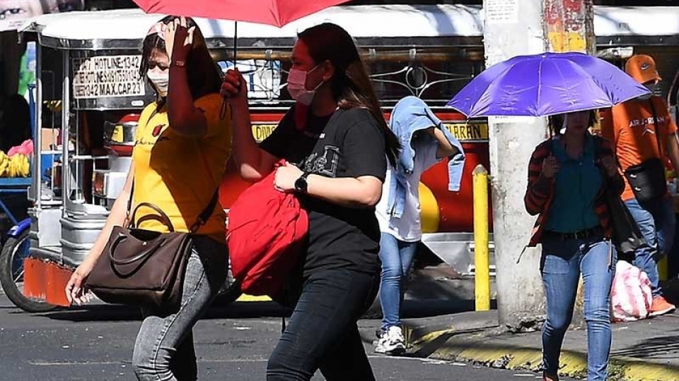 Chỉ số nắng nóng ở Philippines có thể đạt mức “cực kỳ nguy hiểm” là 57 độ C - Nguồn Philstar.jpg