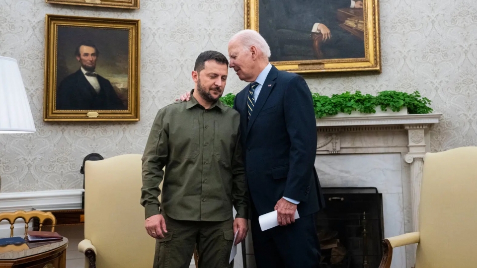 Biden Zelensky tai Washington -nytimes.jpg