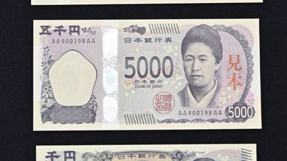 Tiền mới chuẩn bị được phát hành tại Nhật Bản - Ảnh_ Kyodo .jpg