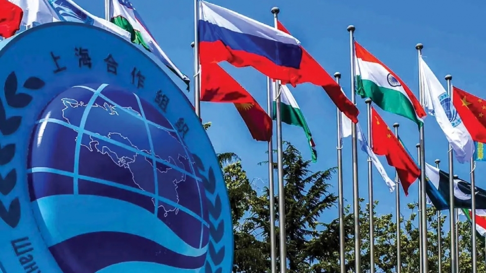 bieu tuong SCO To chuc Hop tac Thuong Hai, doi thu cua NATO, doi trong NATO, doi choi NATO -dai su quan Nga tai An Do.jpg