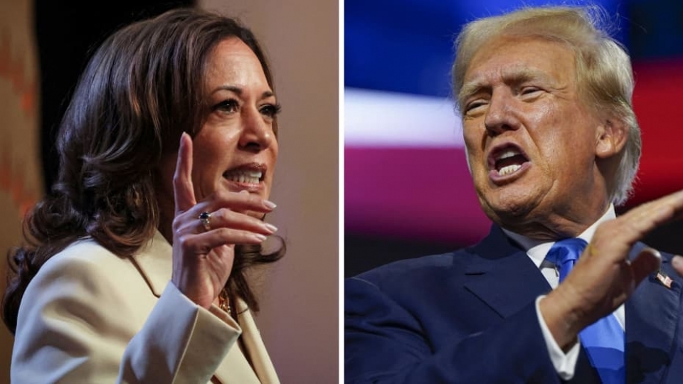 Trump Harris doi dau trong bau cu My -cnbc.jpg