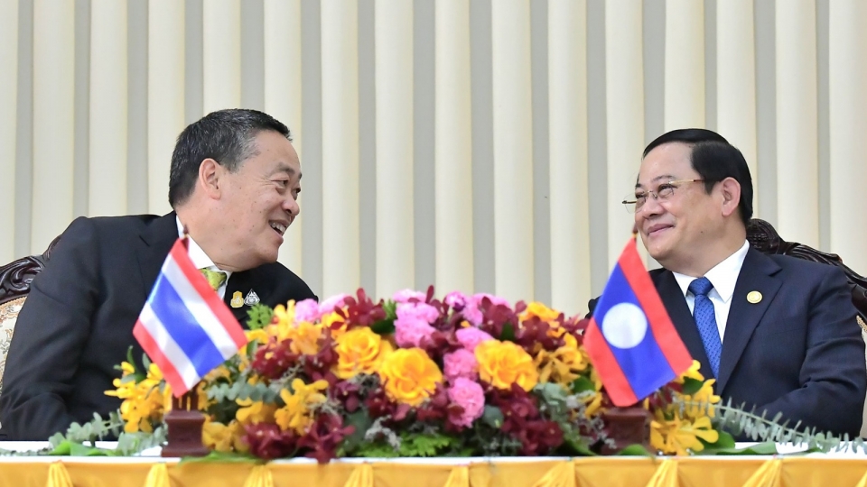 thu tuong Thai Lan tham chinh thuc Lao thang 10-2023, co Lao Thai Lan -thaigov.jpg