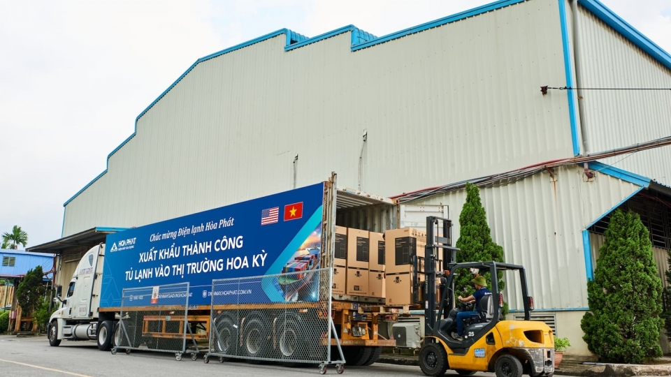 Hoa Phat exports new-generation refrigerators to US market.jpg