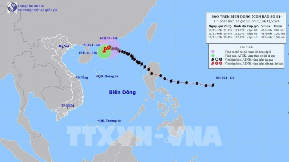 Công điện ứng phó với bão USAGI gần biển Đông