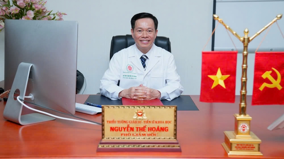Major General, Professor, Doctor of Science, and People’s Doctor Nguyen The Hoang, deputy director of the 108 Central Military Hospital in Hanoi.jpg