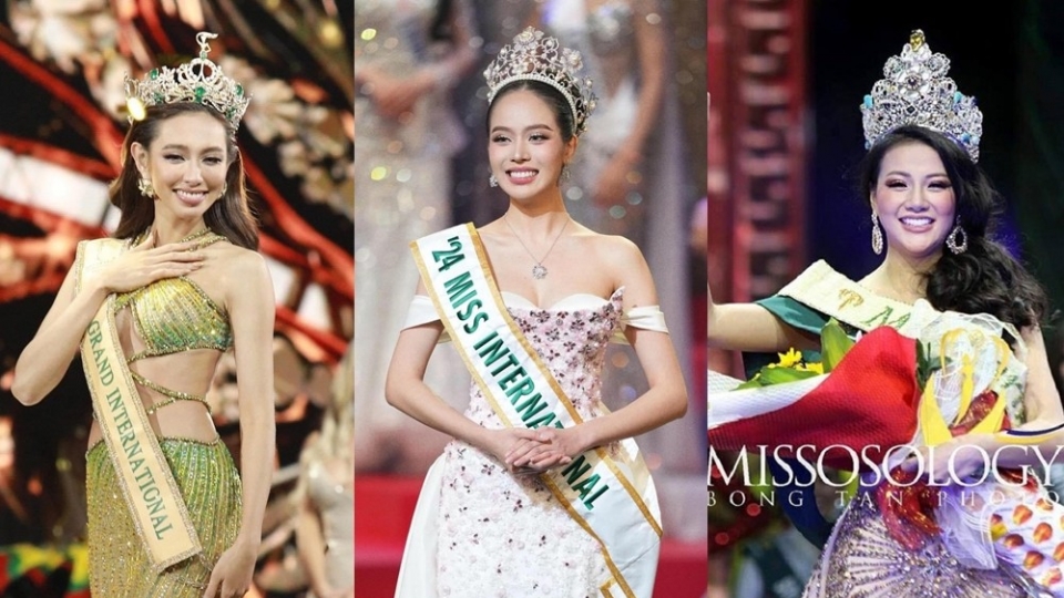 Vietnamese beauty queens crowned at global contests