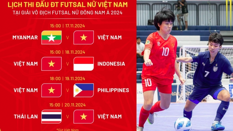 Vietnam to play Thailand, Indonesia at ASEAN Women's Futsal Championship