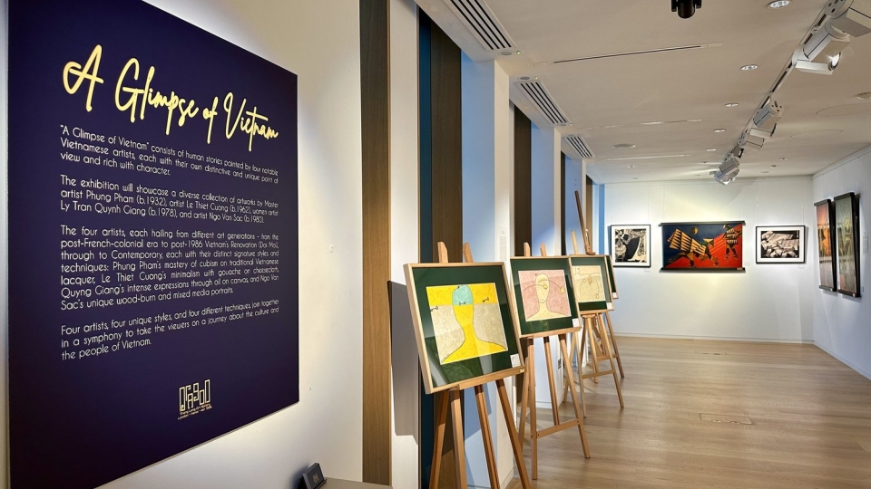 Vietnamese paintings displayed at Asian Art Week in UK