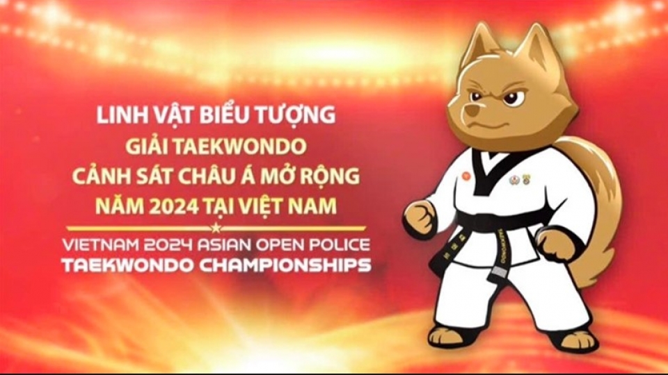 Bac Ha Dog selected as mascot of Asian Open Police Taekwondo Championships