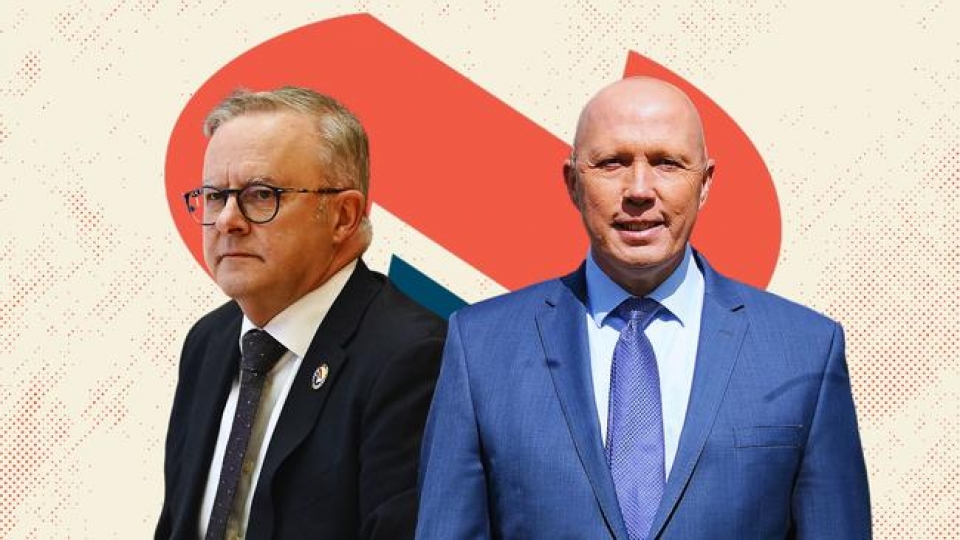 Thủ tướng Australia Anthony Albanese (trái) và lãnh đạo phe đối lập Peter Dutton. Nguồn_The Australian (1).jpg