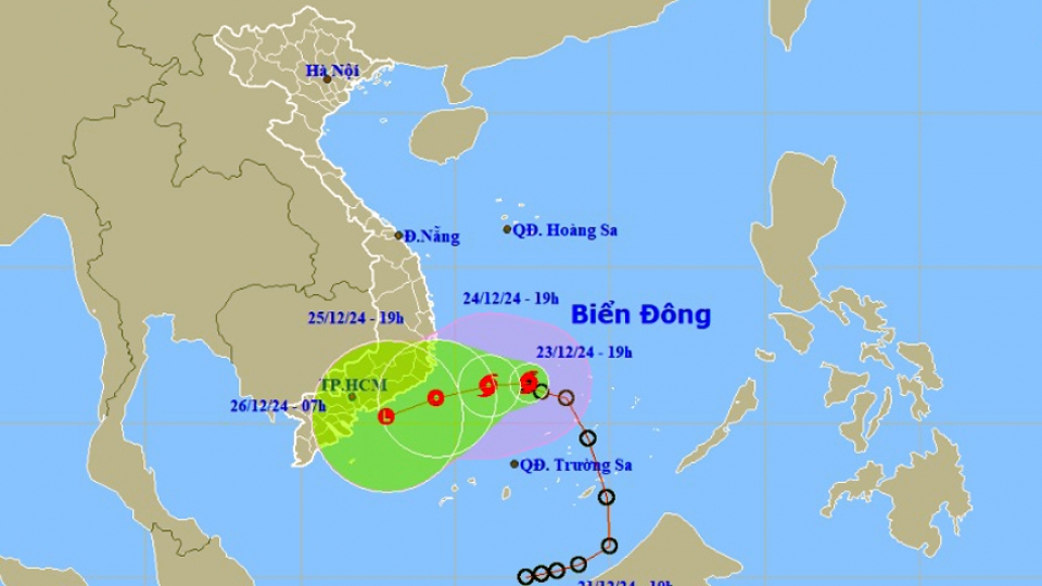 Các tỉnh từ Phú Yên đến Cà Mau chủ động ứng phó với bão số 10